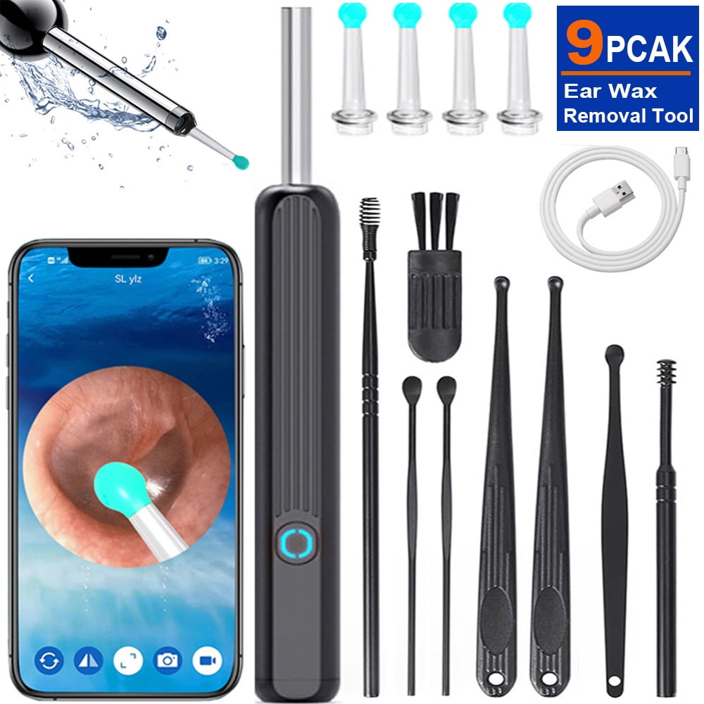 Ear Wax Removal, Earwax Remover Tool with 8 Pcs Ear Set, Smart Visual