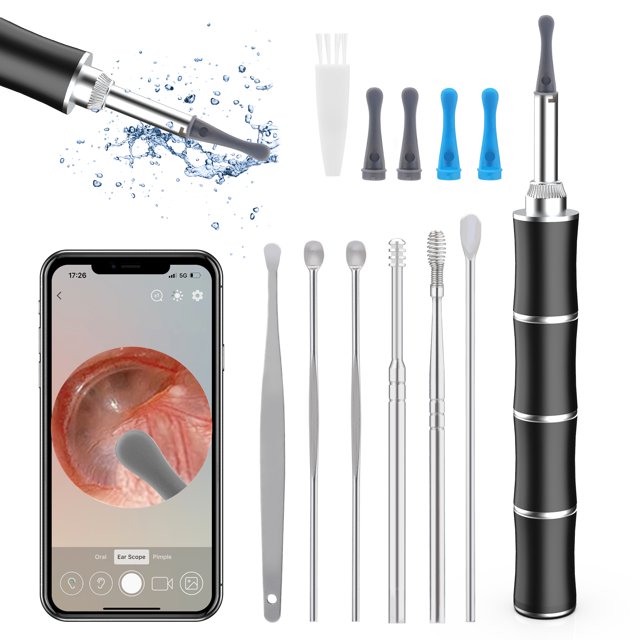 Ear Wax Removal KAKICLAY Ear Wax Removal Tool Camera with 6 LED Light