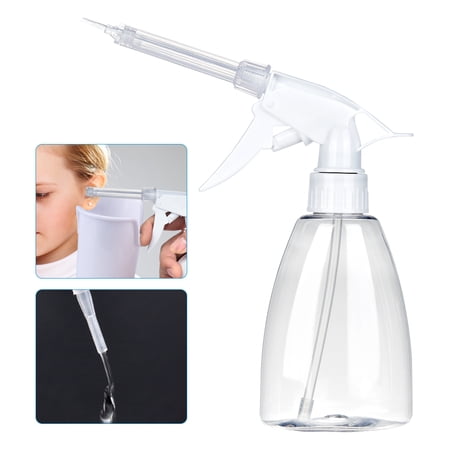 Ear Wax Removal Spray Bottle Kit, Ear Cleaning Kits Safe Ear Irrigation Kit Ear Flush Kit for Adults Kid, 300ml Cleaning Bottle Set with Tips Hose