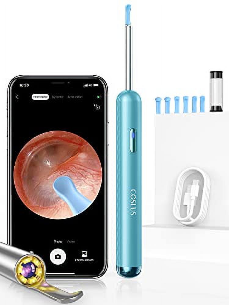 Ear Wax Removal Tool Camera 1296p Earwax Remover Otoscope Rechargeable