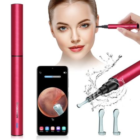 Ear Wax Removal Tool, Ear Cleaner with Camera, Ear Cleaning Tool with Camera and Lights, Ear Camera for iPhone, iPad, Android Phones,Smart Wireless Otoscope