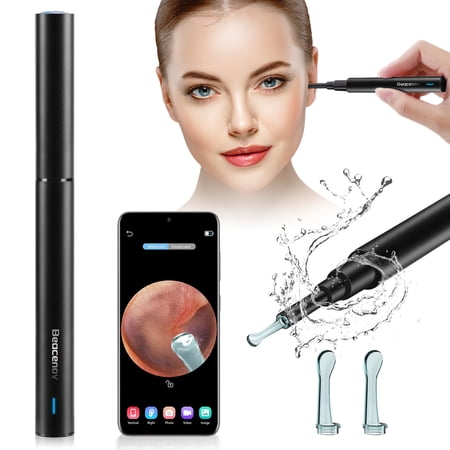 Ear Wax Removal Tool, Ear Cleaner with Camera, Ear Cleaning Tool with Camera and Lights, Ear Camera for iPhone, iPad, Android Phones,Smart Wireless Otoscope