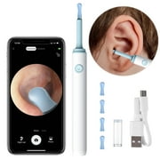 Ear Wax Removal kit Camera 1920P Wireless Ear Otoscope with 6 LED Lights eXempt Cares Smart Bud Endoscope Ear Wax Cleaner Tool with Soft Silicone Ear Spoon for iPhone iPad & Android Smart Phones
