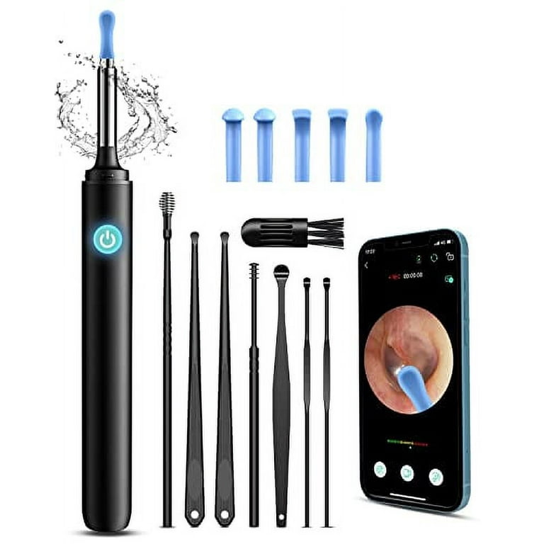 Ear Wax Removal Tool, Earwax Removal Kit with 8 Pcs Ear Set, Ear Cleaning  Kit with 6 Ear Pick, Ear Cleaner Otoscope with Light, Ear Camera for  iPhone