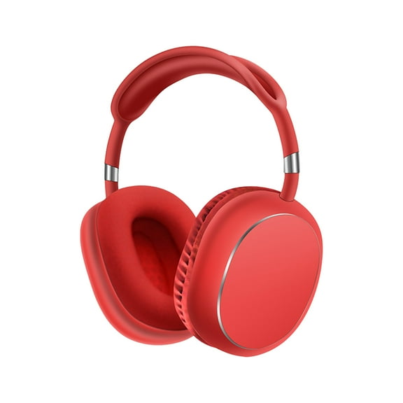 Over Ear Wired Stereo Headphones for Podcasts, Studio Monitoring and Recording Headset for Computer, Keyboard and Guitar with 6.3 mm (1/4") Add On Adapter,Red