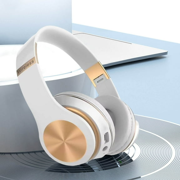 Over Ear Wired Stereo Headphones for Podcasts, Studio Monitoring and Recording Headset for Computer, Keyboard and Guitar with 6.3 mm (1/4") Add On Adapter - White