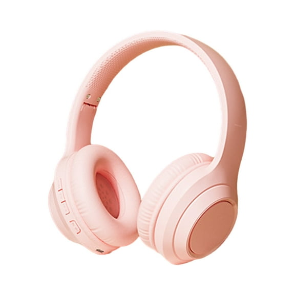 Over Ear Wireless Bluetooth Headphones,Stereo Foldable Wired/ Wireless Headphones with Microphone Bluetooth 5.3,for Kids Childrens Boys Girls Teen Youth Adult(Pink)