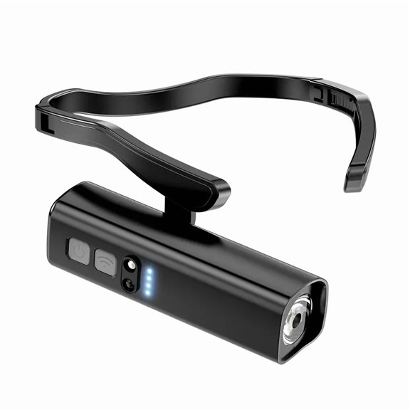 Ear Worn Headlamp, Motion-Sensor LED Headlight – Lightweight & Adjustable for Work, Camping, Running High Lumen Flashlight Multifunctional Flashlight
