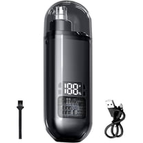 Ear and Nose Trimmer for Men Women,Portable Electric Nose Hair Trimmer Clippers for Travel,Digital Display,Cordless Rechargeable