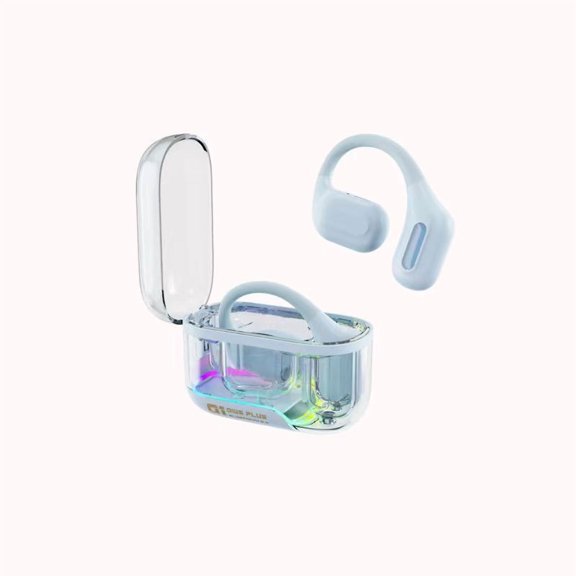 Ear-mounted Bluetooth-compatible Headset Non In-ear Open Ultra-long Life Battery Bluetooth-compatible Headset With Breathing Light