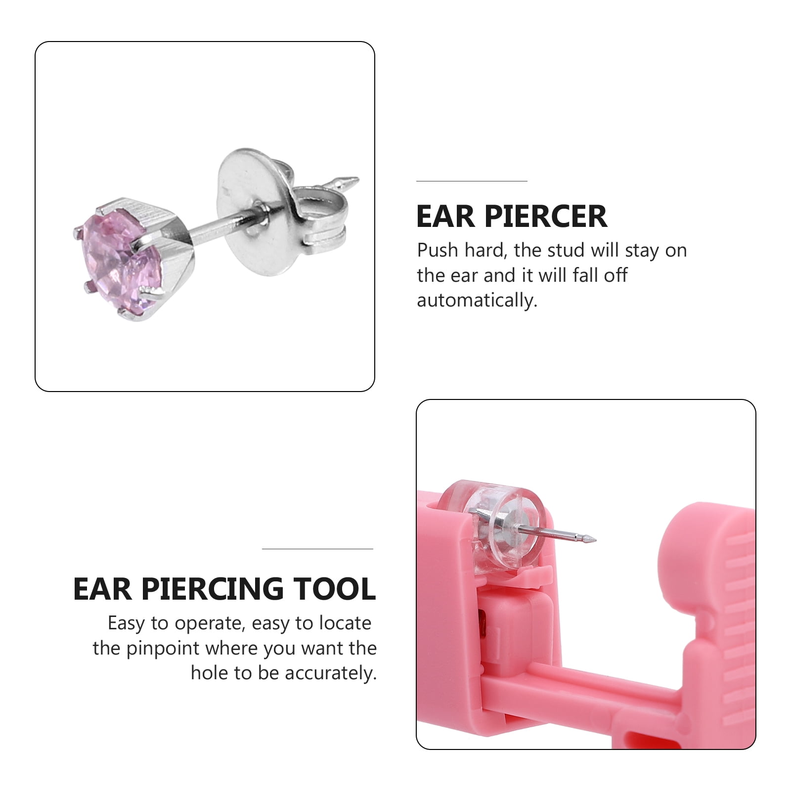 Ear piercer 8pcs Disposable Body Ear Piercing Machine Ear Hole Quick