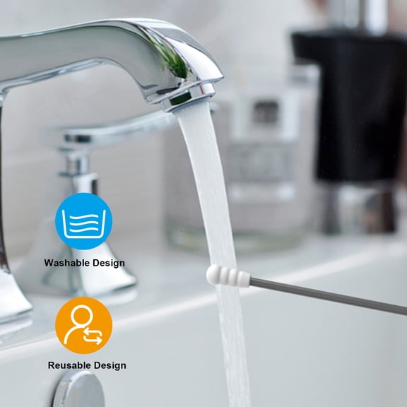 Ear spoon,Cleanable Ear Q- Cotton Swabs Reusable Portable And Portable And Cleanable Ear Makeup And Cleanable Ear Stick Reusable Portable Silicone 2pcs Reusable Cotton Yorten Yubz