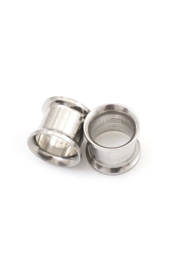 Ear tunnels Double flared 00G (10 mm) Lightweight Made of Surgical Steel