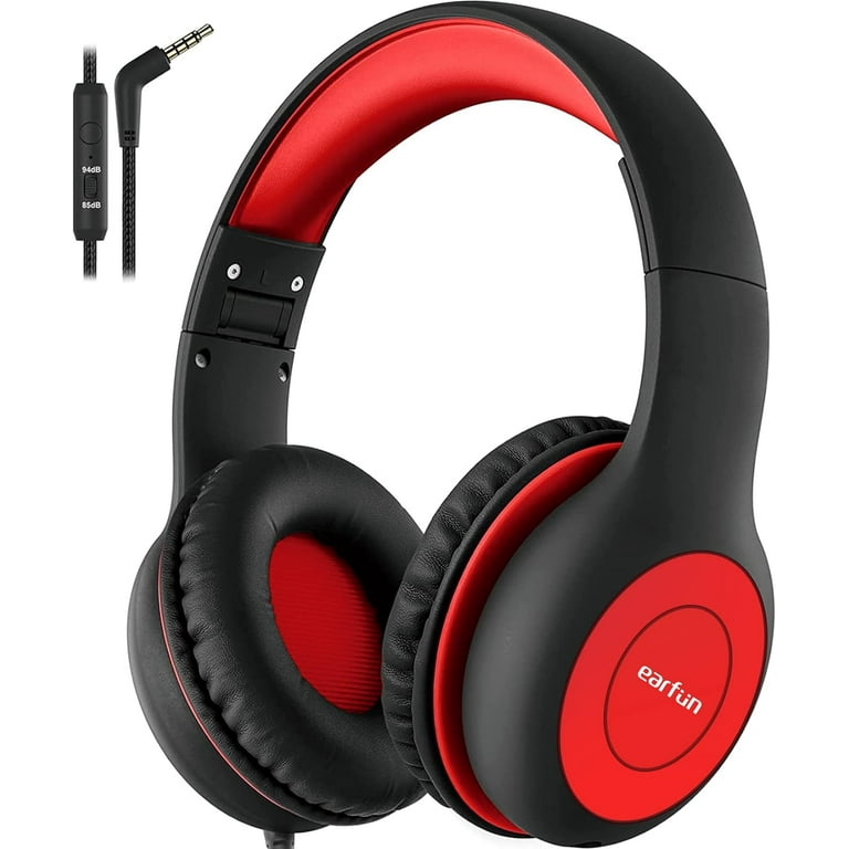 EarFun Kids Headphones Wired with rophone 85 94dB Volume Limit Portable Headphones for Kids with Shareport Stereo