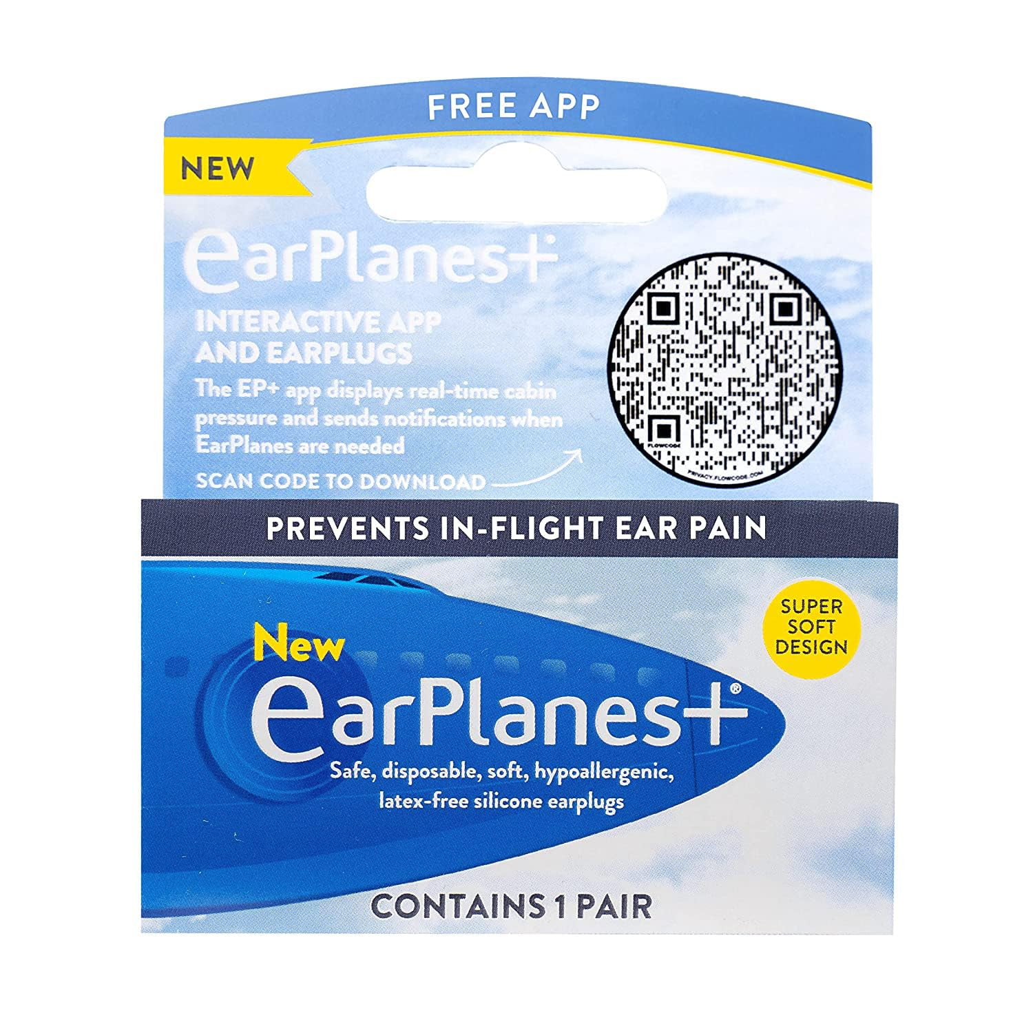 EarPlanes Ear Plugs For Kids - Small Size, 1 Pair Per Pack (Pack Of 8), Relieve Airplane Ear Pressure & Discomfort