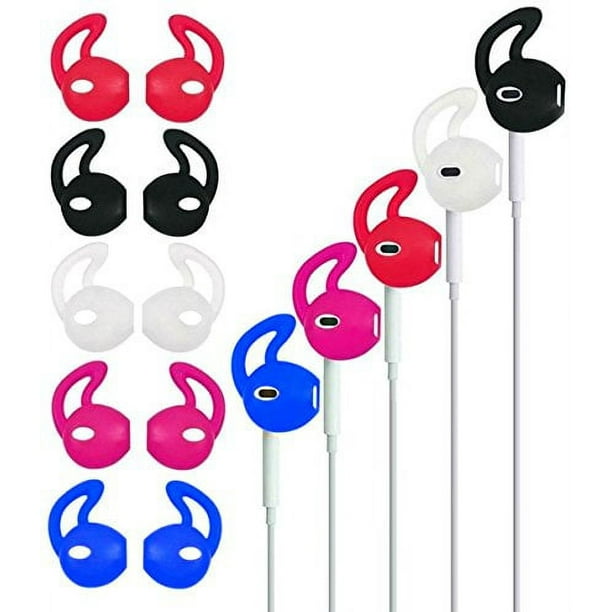 EarPod Cover Earphone and Ear Hook for Apple Headphones Earbuds for iPod iPhone 7 6 6S 6 Plus 5S 5C 5 Rainbow 5 Pairs Walmart Business Supplies