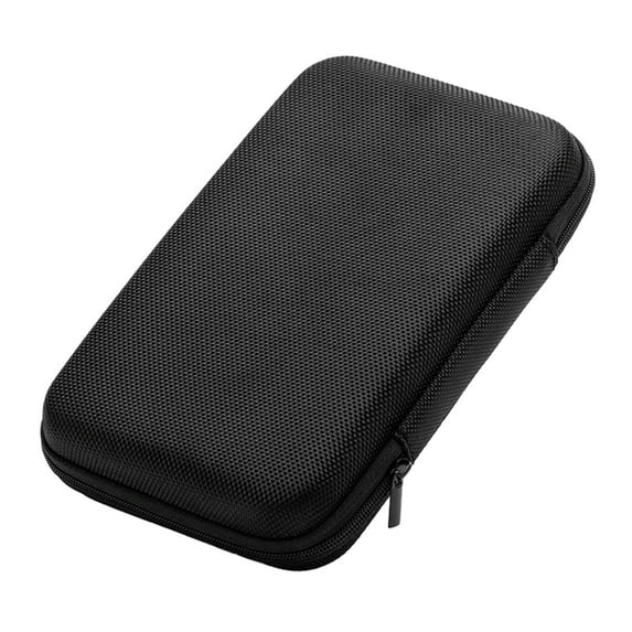Earbud Carrying Case Rectangles Shape Small Hard EVA Case, MeshInner Pocket,Zippers Storage Bag for Earphone Data Cord