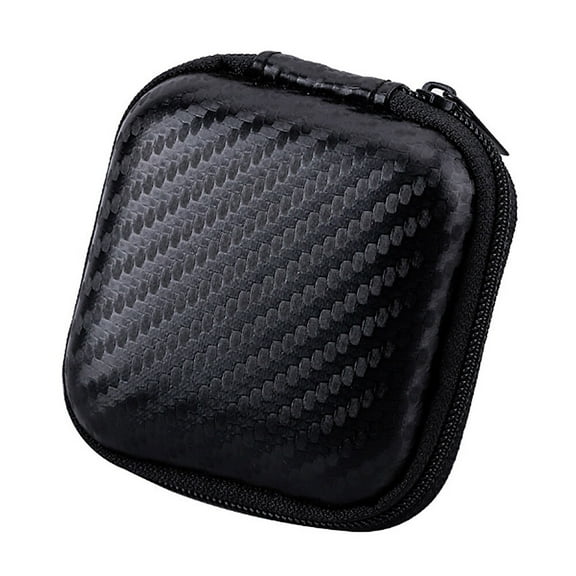 Earbud Case Earphone Carrying Case Holder Hard EVA Headphone Storage Bag Small Zipper Pouch for Wireless/Wired Earbuds Wall Charger USB Adapter Cable
