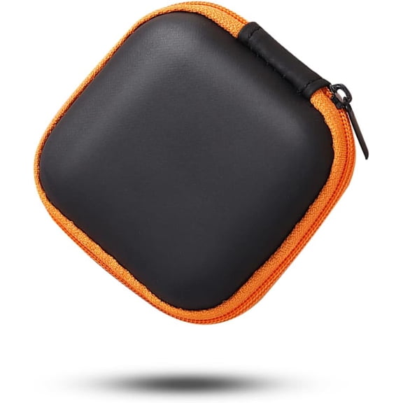 Earbud Case Earphone Carrying Case Portable EVA Headphone Case Storage Bag Organizer, for Earphone, Earbud, Earpieces, SD Memory Card, Camera Chips