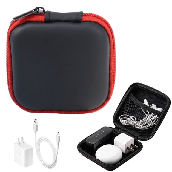 Earbud Case - Hard Earphone Case Headphone Organizer - Shockproof Mini Earbud Carrying Case - High Protection Small Eva Storage Pouch Bluetooth Earpiece Bag - Lightweight Coin Purse