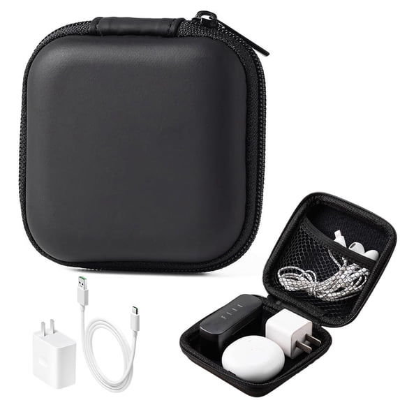 Earbud Case - Hard Earphone Case Headphone Organizer - Shockproof Mini Earbud Carrying Case - High Protection Small Eva Storage Pouch Bluetooth Earpiece Bag - Lightweight Coin Purse