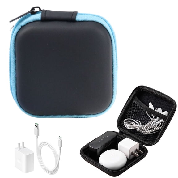 Earbud Case - Hard Earphone Case Headphone Organizer - Shockproof Mini Earbud Carrying Case - High Protection Small Eva Storage Pouch Bluetooth Earpiece Bag - Lightweight Coin Purse