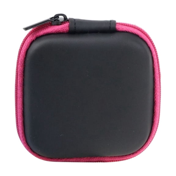 Earbud Case,Hard Earphone Case,Headphone Organizer,Shockproof Mini Earbud Carrying Case,Mini Earbud Pouch for Wireless Earbuds,Bluetooth Headset,SD Memory Card,2.95x2.95 inch(Red)
