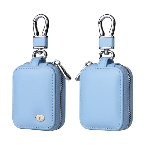 Earbud Case Headphone Storage Case Compatible with Airpods 1/2/3/Pro Wireless Earphones Carrying Pouch Small PU Leather Bag Shockproof Earpods Cover Universal Bag Travel Protection Pouche