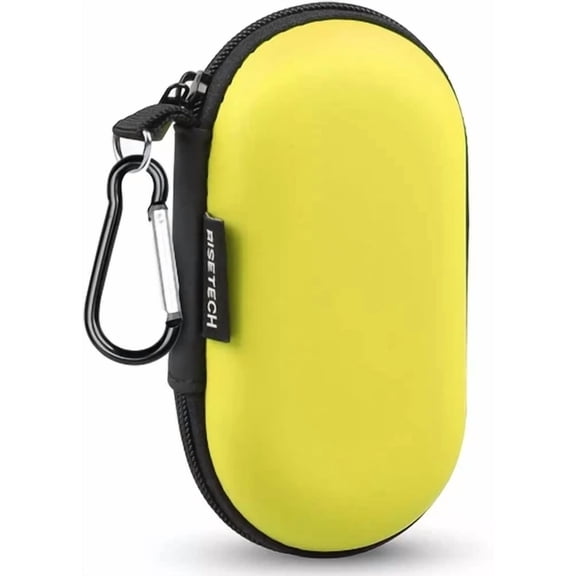 Earbud Case, Wired Earphone Case Holder Eva Headphone Storage Bag Small Zipper