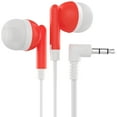 thumbnail image 1 of Earbud Headphones 300 Pack Red Kid's Wired in-Ear Earbud, Individually Bagged, Disposable Earbuds Ideal for Students in Classroom Libraries Schools, Bulk Wholesale, 1 of 5