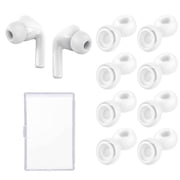Earbud Tips Replacement for AirPods Pro with Portable Storage Box, White, 8 Pair Pack