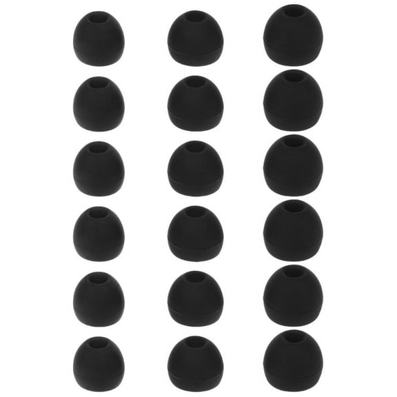 Earbud Tips Soft Silicone Earbuds Replacement Tips for in-Ear Headphones(Inner Hole 3.8mm Earphones) ,18 Pieces