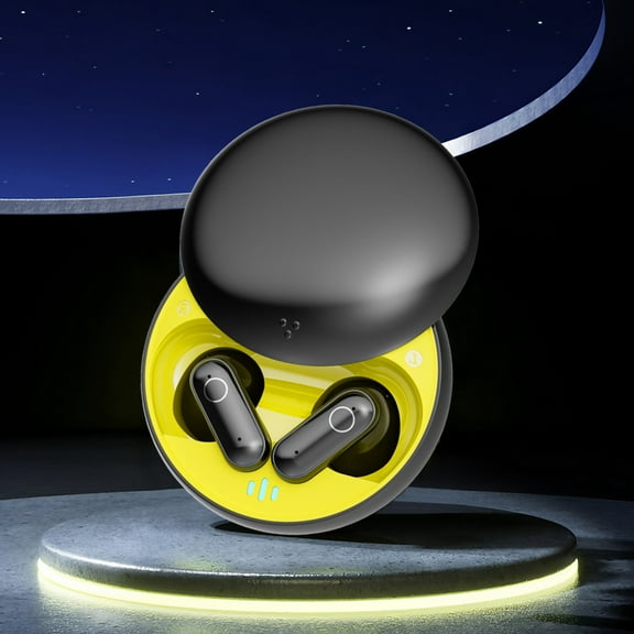 Earbuds for Android, Short Stemmed True Wireless Bluetooth Earphones Small Semi In Ear Low Latency High Battery Semi In Ear 5.4 Bluetooth Earbuds Earphones Earphones for School