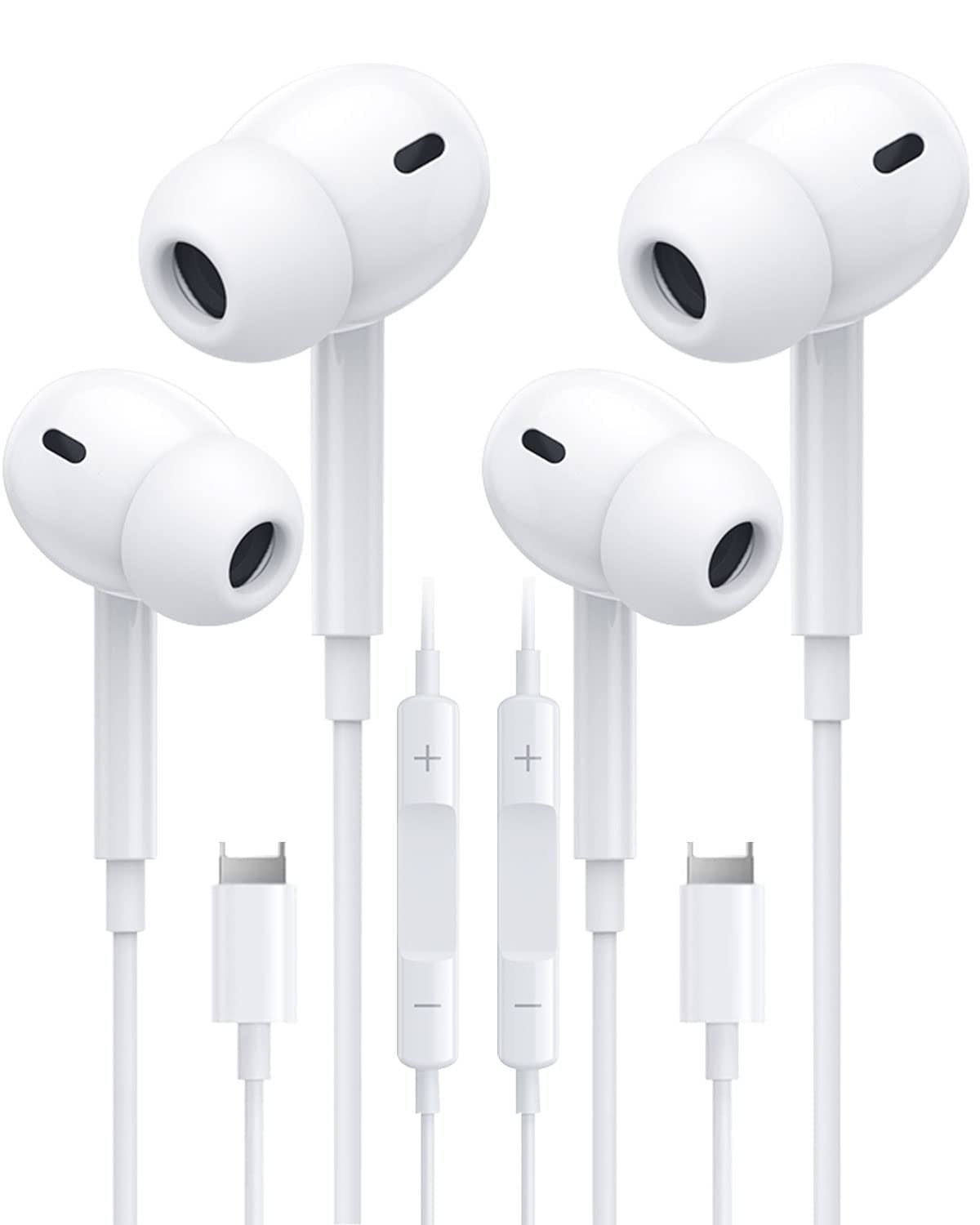Wired Earbuds for Apple /iPhone Headphones with Lightning Connector【Apple MFi Certified】Noise