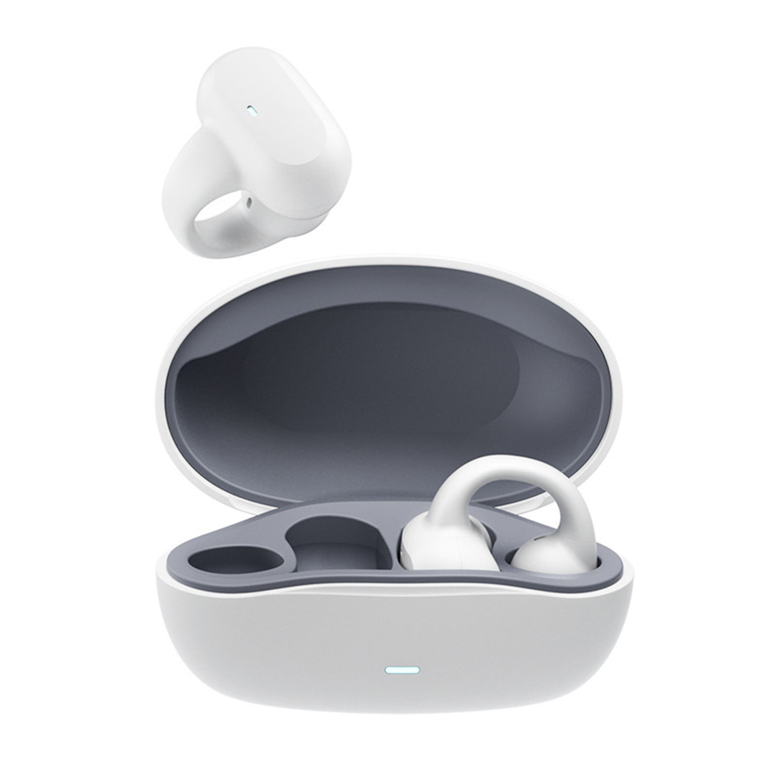 Earbuds Bluetooth Wireless Ear Clip Skeleton Conduction Headphones ...