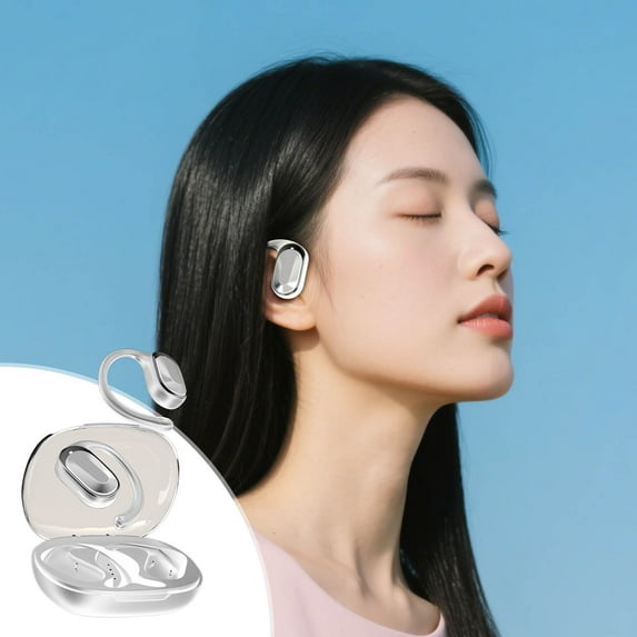 Earbuds Bluetooth, Wireless Open-air Conduction Sports Bluetooth Headphones - 5.4 Bluetooth Noise Canceling 5 - Hour Battery High - Sound Earphones for School