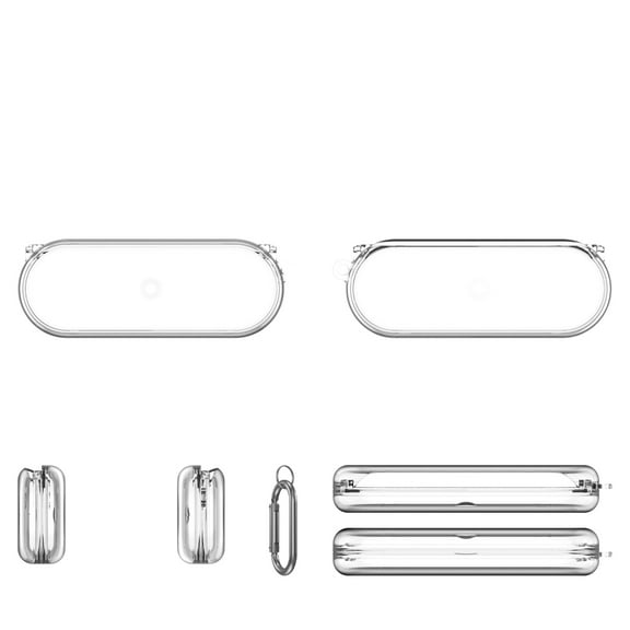 Earbuds Case Cover Compatible for Nothing Ear(Open), TPU Earphone Cases Headphone Shell Ear Buds Box Headset Dust-proof Carrying Storage Sleeve with Hook(Case Only)