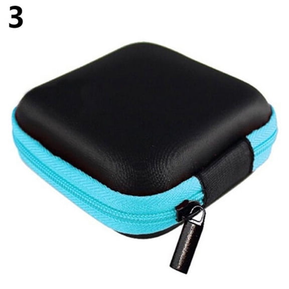 Earbuds Case Cover, Earphone Cases Pouch Portable Headphone Shell Sleeve Protective Ear Buds Box EVA Headset Carrying Storage Bag for TF SD Card Cable