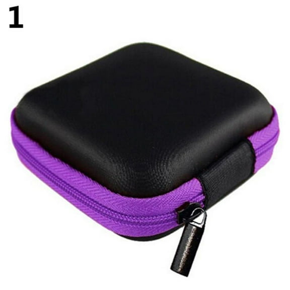 Earbuds Case Cover, Earphone Cases Pouch Portable Headphone Shell Sleeve Protective Ear Buds Box EVA Headset Carrying Storage Bag for TF SD Card Cable