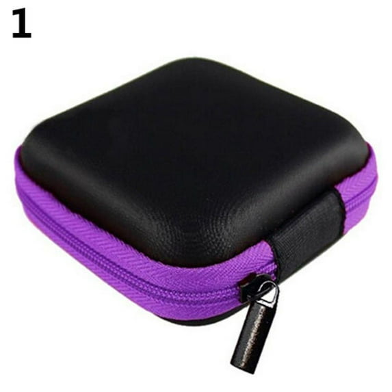Earbuds Case Cover, Earphone Cases Pouch Portable Headphone Shell Sleeve Protective Ear Buds Box EVA Headset Carrying Storage Bag for TF SD Card Cable