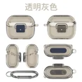 thumbnail image 1 of Earbuds Case for Samsung Galaxy Buds 3 Pro Luxury Shockproof Cover Earphone Case with Keychain for Galaxy Buds3 Pro Case Shell (Transparent gray,For Galaxy Buds3), 1 of 7