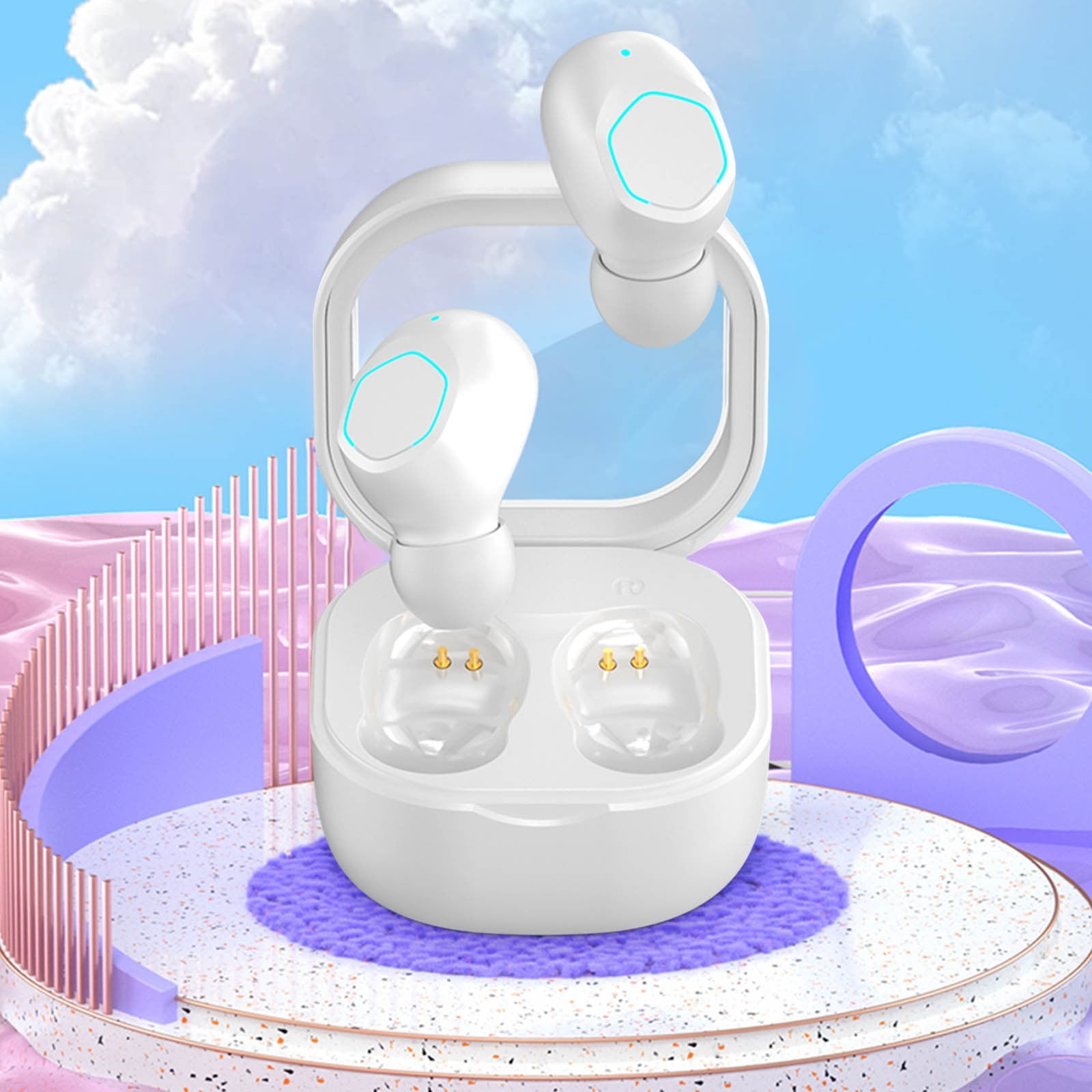 Earbuds for Computer with Microphone Mute Button Large Headphones