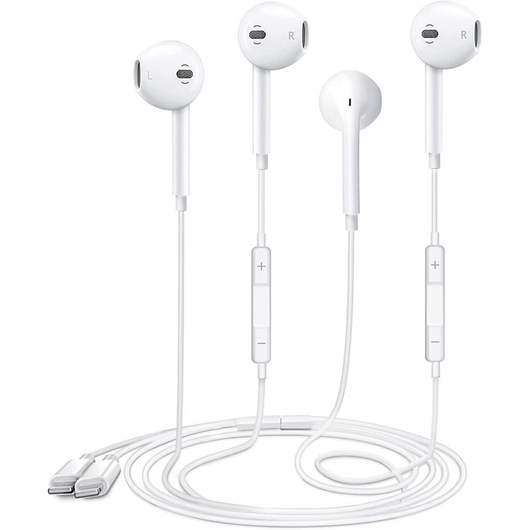 Earbuds Headphones Earphones with Lightning Wired Noise Isolating Built in Microphone Volume Control Compatible with iPhone 12 11 XR XS X 7 7 Plus 8 8Plus 2 Pack Walmart
