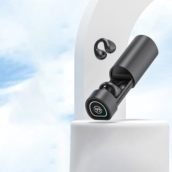 Earbuds for Kids, Hwkond Wireless Ear Clip Skeleton Conduction Headphones, Bluetooth 5.3 & IPX7 Waterproofs Open Ear Headphones, Apply For Running, Sports, Cycling, Driving, Black, Up to 60% Off