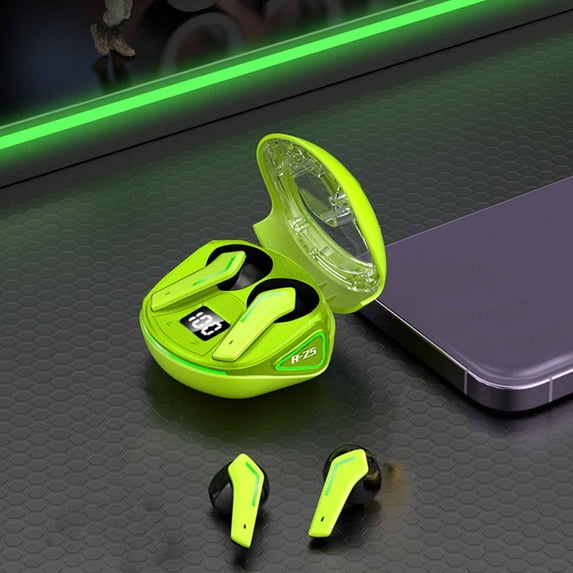 Earbuds Wireless, Colorful Breathing Light In Ear Type High Battery Low Latency Surround Sound Lightweight 5.3 Bluetooth Earbuds Headphones Earphones Noise Cancellation