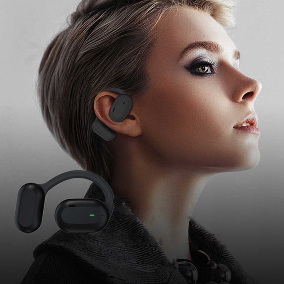 Earbuds Wireless, Hwkond Open Wireless Bluetooth Headset Light And Non-sensory Ear Motion, Black, Up to 60% Off