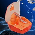 thumbnail image 1 of Earbuds Wireless, Hwkond Wireless Bluetooth Earphones, Gaming Esports, Noise Reduction, High Sound Quality, Cool Breathing Lights, Transparent Compartment Earphones, Orange, Up to 60% Off, 1 of 7
