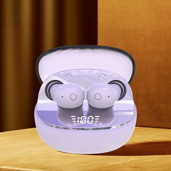 Earbuds Wireless, True Wireless Mini In Ear Surround Sound Active Noise Reduction Type-C Fast Charging Digital Display Low Latency 5.4 Bluetooth Earphones Earphones Noise Cancellation