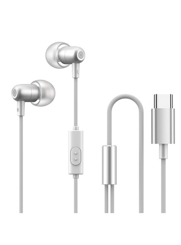 Earbuds for Computer Laptop Type C In Ear Wired Headphones Subwoofer With Wheat Wire Controlled Game Live Headphones