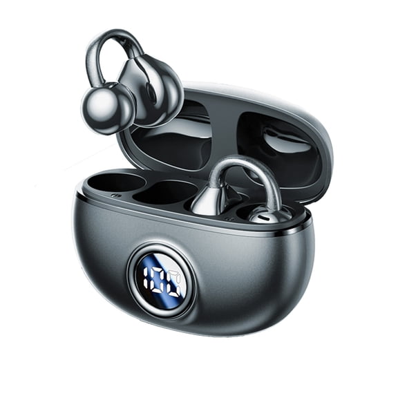 Earclip Style Bluetooth 5.4 Open-Ear Earphones,High Capacity Long Lasting Battery,Low Latency No Delay Audio,Comfortable Pressure-Free Wear,Dual Microphone Noise Reduction,Lightweight Portable